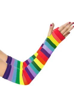 Gants Femme Imprimé Arc-en-Ciel Longs Halloween Hiver