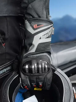 Gants Gris Moto Hommes Imperméables Coupe-Vent Course Vélo Escalade Randonnée