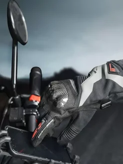 Gants Gris Moto Hommes Imperméables Coupe-Vent Course Vélo Escalade Randonnée