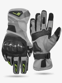 Gants Gris Moto Hommes Imperméables Coupe-Vent Course Vélo Escalade Randonnée
