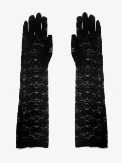 Gants Sexy Erotique Lingerie Accessoires Femme Fête Dentelle Noire