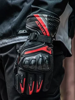 Gants Blancs Moto Chaude Anti-Chute Imperméable Course Vélo Escalade Randonnée