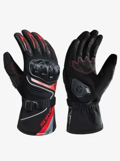 Gants Blancs Moto Chaude Anti-Chute Imperméable Course Vélo Escalade Randonnée