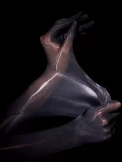 Gants blancs ultra-fins pour femmes gants soyeux et sexy