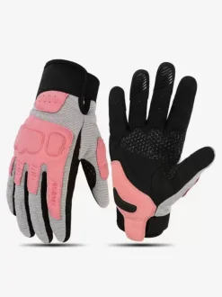 Gants De Moto Rose Maille Écran Tactile Anti-Chute Cyclisme Course Escalade Randonnée
