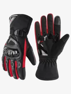 Gants De Moto Vélo Randonnée Hommes Imperméables Coupe-Vent Écran Tactile Anti-Glissant