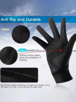 Gants Homme Thermique Gant De Jeux Écran Tactile Gant De Sport Cyclisme Moto Ski