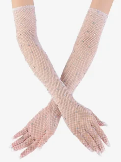 Gants Longs Pour Femmes Strass