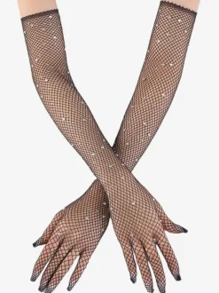 Gants Longs Pour Femmes Strass