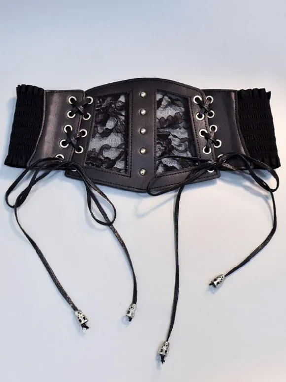 Gothique Lolita Accessoires Lacet Noir Dentelle Fibre Divers