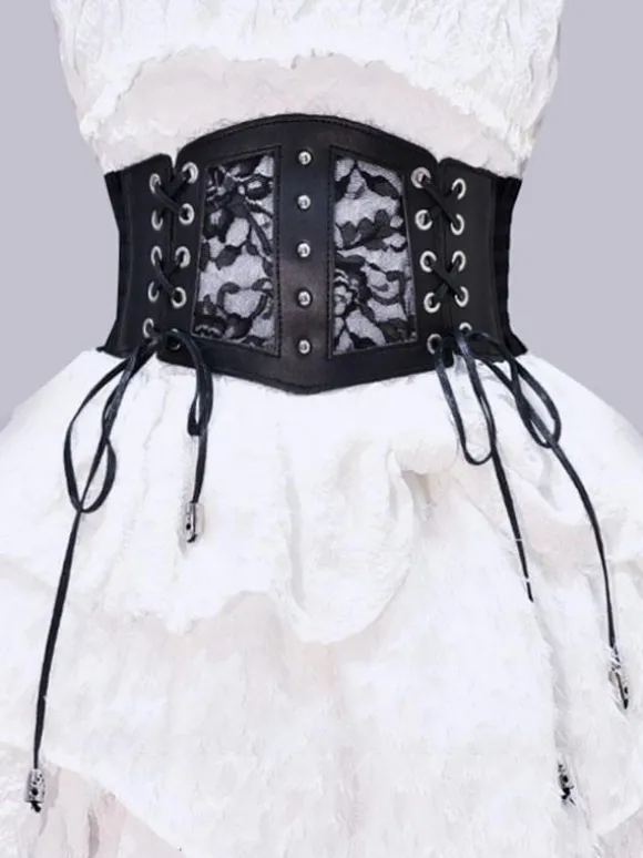 Gothique Lolita Accessoires Lacet Noir Dentelle Fibre Divers