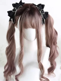 Gothique Lolita Accessoires Noir Chaînes N艙uds Couvre-chef Polyester Divers