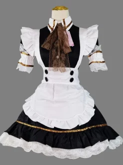 Gothique Lolita Robes Dentelle Volants Noir Mignonne