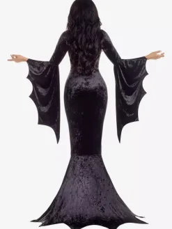 Halloween Costume de mariée fantôme de chauve-souris d'halloween robe de mascarade de vampire de sorcière goth costume de performance
