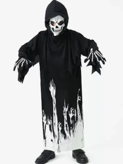 Halloween Costumes d'Halloween pour enfants Ensemble de polyester noir pour Halloween Vêtements pour enfants