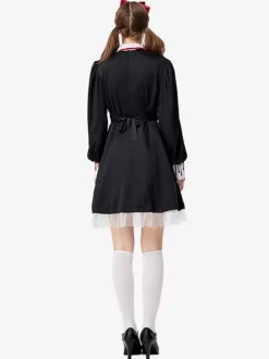 Halloween Costumes Marchandises de vacances Costumes de vacances Halloween Effrayant Noir Fibre de polyester