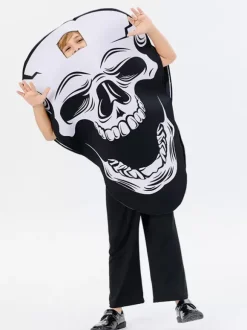 Halloween Déguisement d'Halloween pour enfants Haut en polyester noir pour enfants
