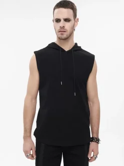 Halloween Gilet sans manches pour homme style punk rock gilet ample steampunk costume