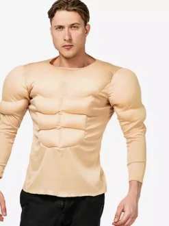 Halloween adulte muscle porter un T-shirt homme musclé
