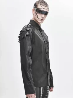 Halloween Chemises tendance à manches longues pour hommes Cyberpunk Dark Raglan