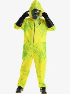 Halloween Costume De Cosplay Tenu Anti-chimique Trois Pièces Déguisement