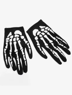 Halloween Costumes d'Halloween pour enfants Ensemble de polyester noir Halloween Combinaison pour enfants Gants