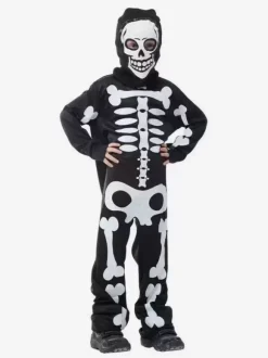 Halloween Costumes d'Halloween pour enfants Ensemble de polyester noir Halloween Combinaison pour enfants Gants