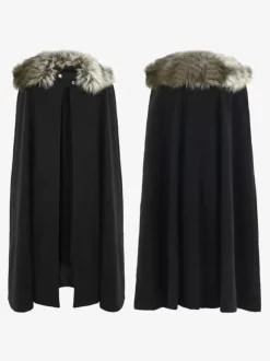 Halloween Costumes d'Halloween Cape élégante bleue pour adultes Costumes de vacances d'Halloween en polyester