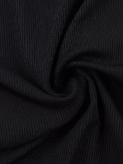 Haut à col V profond et bordure en dentelle pour femme - Chemisier noir sexy et ajusté - Style gothique - Collection printemps 2026
