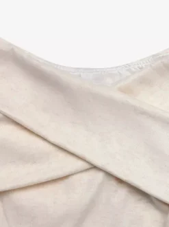 Haut en maille slim à épaules dénudées et bretelles croisées manches longues style Y2K chemise basique élégante