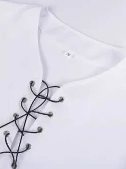 Haut Vintage blanc rétro à manches longues haut en Fiber de Polyester Costumes rétro pour hommes Bourgogne