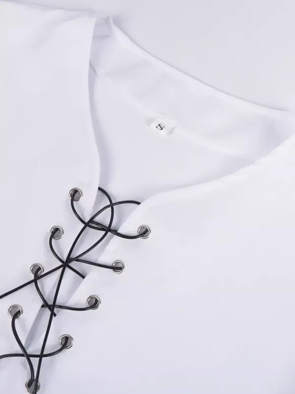 Haut Vintage blanc rétro à manches longues haut en Fiber de Polyester Costumes rétro pour hommes Bourgogne