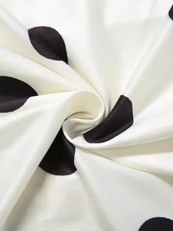 Haut corset dos nu à pois pour femme - Bustier blanc vintage sans manches coupe ajustée - Idéal pour une fête d'été sur la plage 2026