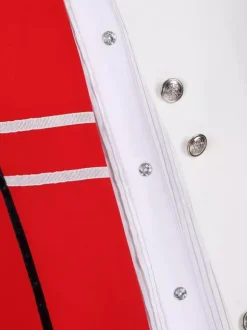 Haut militaire de palais de couleurs mélangées pour hommes pardessus élégant à manches longues Costumes de spectacle rétro