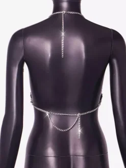 Hauts dos nu à motifs géométriques et cristaux parfaits pour les soirées !