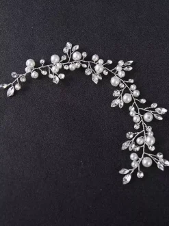 Headpiece Wedding Headwear Perle Strass Accessoires De Cheveux Pour La Mariée