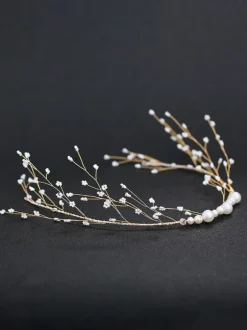 Headpiece Wedding Headwear Perle Métal Accessoires de cheveux de mariée