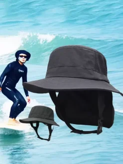 Homme Chapeau Chic Bloc de Couleur À Lacets Polyester Unisexe Chapeau de Soleil
