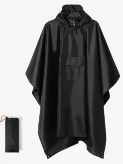 Imperméable à capuche randonné Accessoires Homme Polyester Bleu Foncé