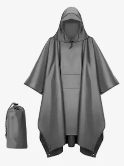 Imperméable à capuche randonné Accessoires Homme Polyester Bleu Foncé