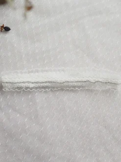 Jarretière de mariage en strass de polyester blanc