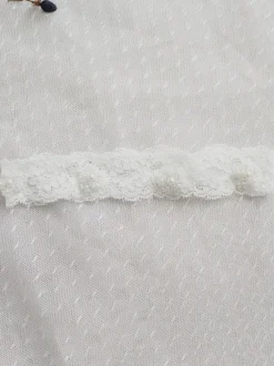 Jarretière de mariage jarretières de mariée en dentelle de polyester blanc