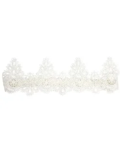 Jarretière de mariage jarretières de mariée en dentelle de polyester blanc
