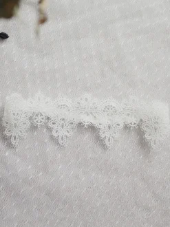 Jarretière de mariage jarretières de mariée en dentelle de polyester blanc