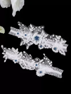 Jarretières De Mariage Sexy Femme La Fête De La Mariée En Dentelle Fleur