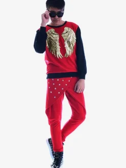 Jazz Dance Costume Hommes Pantalon Blanc Hip Hop Dancing Bottoms Déguisements Halloween