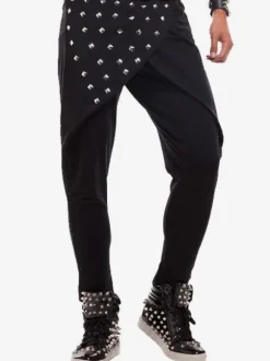 Jazz Dance Costume Hommes Pantalon Blanc Hip Hop Dancing Bottoms Déguisements Halloween