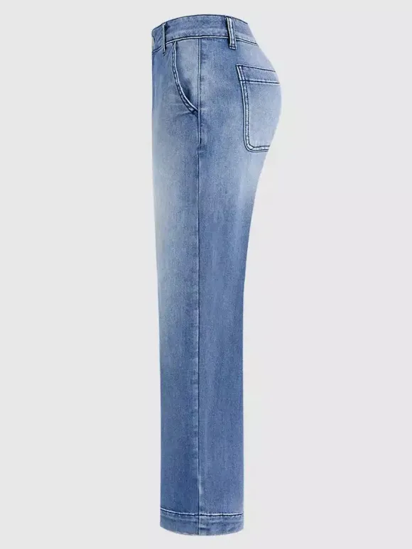 Jean clair taille haute court