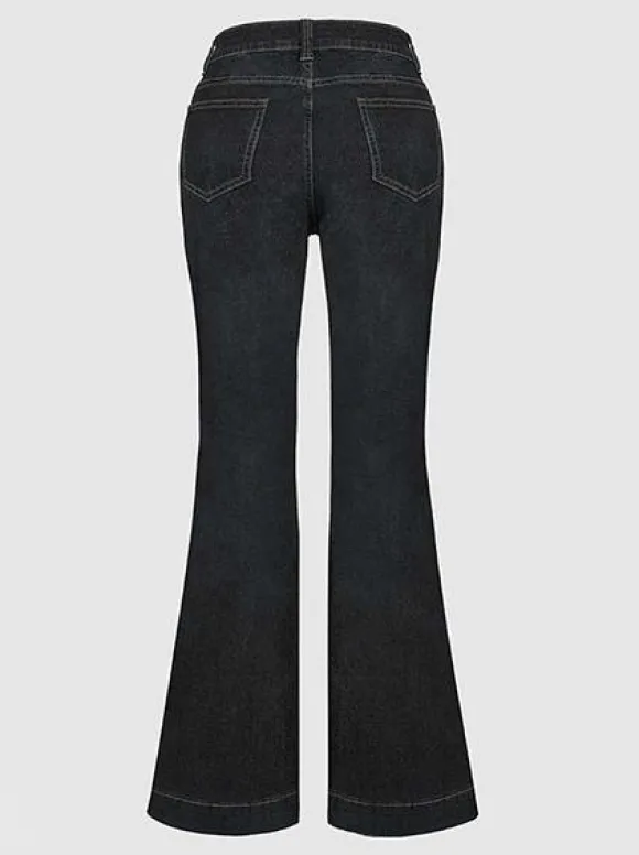 Jeans Pantalon Pour Femme Charmant Polyester