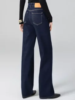 Jeans pour femmes bas de jeans larges en coton frais et élégant